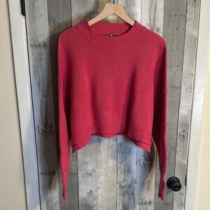 Women's pink free people Sweater M